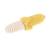 TOYANDONA Infant Hand Bell for Newborns Yellow Crochet Banana-Shaped for Hand-Eye Coordination Development Home and Travel Use