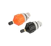 TOYANDONA Inflatable Boat Air Pump Adapter Orange Nylon Air Valve Attachment for Kayak Sup Paddleboard Compatible with Manual and Electric Pumps