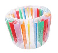 TOYANDONA Inflatable Crawling Roller Water Wheel Colorful Floating Pool for Adults Heavy-duty PVC Crystal Clear Rainbow Inflatable Float with Air Lock for Summer Outdoor Fun