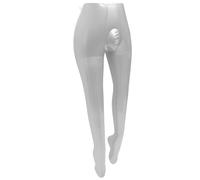 TOYANDONA Inflatable Material Display Body Mannequin Male Pants for Half with Leak-proof Technology and Foldable Pvc Silver Suitable for Clothes Shop and Exhibition Show