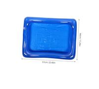 TOYANDONA Inflatable Sandbox Tray Blue PVC Sand Pit for Indoor Outdoor Play Mess Sensory Fun for Childrens Educational Activities and Beach Alternative