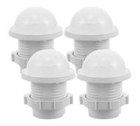 TOYANDONA Infrared Sensor Housing Shell Motion Detector Cover White 4pcs Plastic with Screw-on Design, Compact and Easy Installation for Indoor Home Security Systems