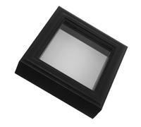 TOYANDONA Insect Specimen Display Box 6-inch Black Glass Frame Hollow Stand Entomology Display Case for Butterfly Mounting and Classroom Collecting