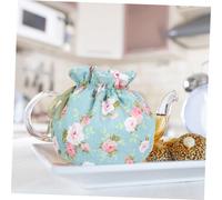 TOYANDONA Insulated Cotton Tea Cosy with Printed Design Anti-scald Teapot Cover for Kitchen and Breakfast Lightweight and Portable Warmer with Drawstring Closure Suitable for Teapots