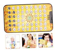 TOYANDONA Interactive Arabic Learning Educational Machine for Battery-powered Cognitive Learning Tool Finger Touch Reading Tablet for Language Development and Self-directed Play