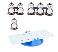 TOYANDONA Interactive Balance Penguins Seesaw for Parent Educational Game Puzzle Challenges Leverage Learning Safe Plastic Brain Exercise and Creativity Development