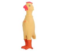 TOYANDONA Interactive Chicken Shape Squeaky Dog Durable Chew Plaything for Cartoon Teething Bright Color for Easy Tracking and Fun