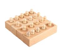 TOYANDONA Interactive Educational Early Learning for Adults Knobbed Cylinders Socket Plaything for Developing Fine Motor Skills Logical Thinking Creativity and Hand-eye Coordination Family