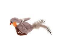 TOYANDONA Interactive Flapping Bird Cat Toy Simulation Flying Bird Chirping Sound for Indoor Cats Teaser Wand String Toy Chasing