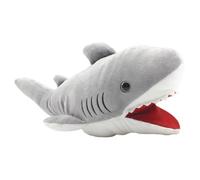 TOYANDONA Interactive Plush Shark Hand Puppet for Soft Storytelling Animal Adorable Cartoon Ocean Creature Washable Hand Puppet for Educational Play and Bedtime Stories