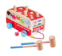 TOYANDONA Interactive Pounding for Cartoon Design Hand-eye Coordination Development Hand Muscle Strengthening Hammering Plaything for Early Learning and Fun