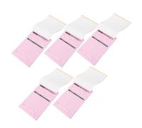 TOYANDONA Invoice Receipt Book and Versatile Use 5pcs Two-Part with Built-in Writing Board, Paper Material for Convenient Recordkeeping in Small Business and Handicrafts Order Information