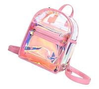 TOYANDONA Iridescent Mini Backpack Purse and Students, Adaptable Style with Comfortable to Carry Pvc Material, Delicate and Polished Design for Stadium Events