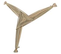 TOYANDONA Irish St Brigid's Rush Cross Wall Hanging Decor, Handwoven Light Green Rush Material, Symbolic Irish Blessings for Religious and St Brigid's Day Celebration Home Ornament