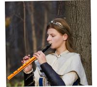 TOYANDONA Irish Tin Whistle Vertical Flute D Key for Beginners Portable Brass Material with Recorder Mouthpiece and Cloth Bag Easy to Play for Learning Traditional Irish Music