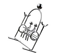 TOYANDONA Iron Art Balance Ball Tumbler Figurine Desktop Ornament for Home Office Physics Pendulum Craft Demonstrating Momentum and Energy Conservation Swing Decoration