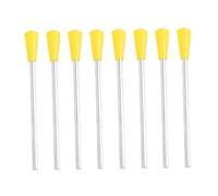 TOYANDONA Iron Mallets Sticks with Metal and Plastic Material 8pcs Yellow Triangle Protecting The Instrument and Producing Good Tone for Music for Percussion Instrument Accessories