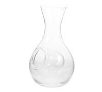 TOYANDONA Japanese Cold Sake Pitcher Crystal Glass Decanter with Ice Chamber for Precise Pouring and Enhanced Chilling Single Wine Decanter for Bars Restaurants and Gatherings
