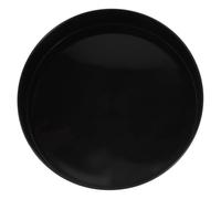 TOYANDONA Japanese Flower Arrangement Container 33cm round Black Plastic Floral Frog Holder DIY Ikebana Vase for Home Décor and Floral Art