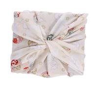 TOYANDONA Japanese Style Wrapping Cloth for Bento Lunch Box Packing Decorative Japanese Theme Handkerchief Apricot Color Suitable for Parties Travel Work