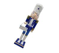 TOYANDONA Jewish Holiday Decorations Nutcracker Doll Christmas Figurines Hanukkah Tabletop Decor Wooden Nutcracker Soldier Table Decor Wooden Soldier Figurine