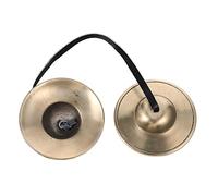 TOYANDONA Jingle Bell Instrument Hand Percussion Cymbal Bell Tingsha Meditation for Yoga Practice