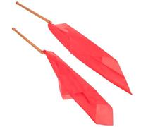 TOYANDONA Jujube Wood Waist Drum Sticks for Beginner Drummers Fitness Drumming Tool Tip for Stage Dance Performance and Percussion Class Learning