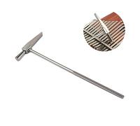 TOYANDONA Kalimba Mbira Thumb Piano Tuning Hammer XA50 Silver Steel Material Polished Repair Tool Portable Pitch Adjustment