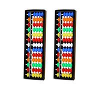 TOYANDONA Kids Abacus Math Learning Tool 2 Pack 13-Column Soroban Beads Educational Counting Toy for Home Classroom Development 8.00 X 2.48 X 0.59 Inches