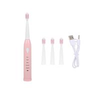 TOYANDONA Kids Electric Toothbrush with 5 Modes, Soft Silicone Bristles, USB Rechargeable Waterproof Design, Replacement Head Included, Suitable for Children Oral Care