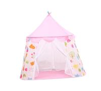 TOYANDONA Kids Playing Castle and Play Tent for Children, Pink Animal World Design, Indoor Kids Game House for Toddlers and Boys Girls, Lightweight Cartoon Playhouse for Birthday and Playroom