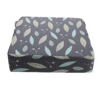 TOYANDONA Kids Seat Pad for Dining Chairs, Waterproof Polyester High Chair Cushion with Gray Leaf Print, Thick Seat Pad for 1-5 Years Old Toddlers’ Mealtime Use