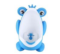 TOYANDONA Kids Urinal for Boys Potty Training Toilet Toddler Wall-Mounted Urinal with Automatic Drain Blue Multifunctional Baby Potty for Boys Bathroom Training