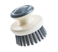 TOYANDONA Kitchen Dish Scrubbing Brush with Handle Sturdy High-density Bristle Scrubber for Dishes Pots Pans Countertops and Sink Cleaning Multipurpose Grey Kitchen Cleaning Tool