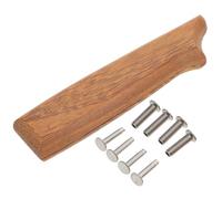 TOYANDONA Knife Cutter Handle - Ergonomic Wood Grain Handle for Kitchen Knife Replacement - Wooden Grip with Rivets Cutter Repair Accessory
