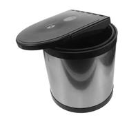 TOYANDONA L Swing-out Cabinet Trash Can with Lid, Plastic Built-in Kitchen Waste Bin, Removable Inner Bin, Rust Resistant and Handsfree Design, under Counter and Cabinet Door Use