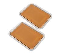 TOYANDONA Laboratory Dissection Tray 10.24X7.48In Metal Wax Lined Pan for Precise Biology Experiments with Easy Clean Surface and Secure Specimen Placement Pack of 2