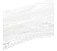 TOYANDONA Lace Ribbon Embroidery Lace Delicate White Polyester Silk Decoration Sewing for Clothes Wedding Dress Home Use