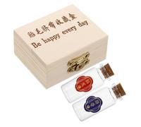 TOYANDONA Large Capacity Keepsake Box for Baby's Memorable Items with Elegant Wood and Glass Design to Preserve Baby's Memories and Treasure Milestones, Present for Newborn Families
