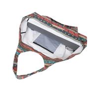 TOYANDONA Large Capacity Printed Canvas Yoga Mat Bag with Drawstring Closure Ethnic Bohemian Style Sling Sports Bag for Gym Travel Hiking and Camping Lightweight Shoulder Carrier with Side