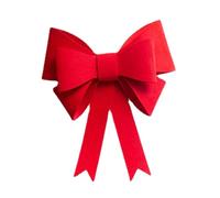TOYANDONA Large Curtain Bow Tie Bow Tie with Multi-layers Design Felt Lightweight Red Decor for Wedding Party and Home Decoration