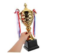 TOYANDONA Large Metal Sports Trophy Cup for Soccer Football Basketball Baseball Running Golf Hockey Competitions Award Symbol of Victory and Prestige for Tournament Ceremony Celebration