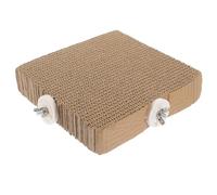 TOYANDONA Large Parrot Climbing Perch Stand Cardboard Grinding Platform Bird Chew for Cockatiel and Parakeet Exercise and Play, Bird Cage Accessory