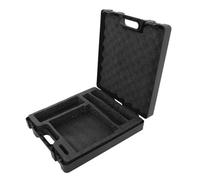 TOYANDONA Large Protective Mic Carrying Case with Shock Resistant Interior Hard Plastic Storage Holder for Condenser Microphones Travel Case for Studio and Outdoor Interviews