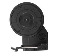 TOYANDONA Large Vintage Record Player Needle with Built-in Speakers Pure Sound Quality Black Plastic Retro Turntable for Home Decor and Music Lovers