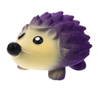 TOYANDONA Latex Squeaky Hedgehog Dog Puppy Chew Durable Interactive Cartoon Animal for Teething and Playtime Purple