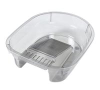 TOYANDONA Laundry Basin with Washboard for Clothes Washing, Gray Plastic Basin, Household and Dormitory Use, Suitable for Newborn Clothes Hand Wash, Sturdy Cleaning Tub