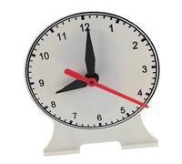 TOYANDONA Learning Clock Model for Students Three Hand Teaching Tool Bright Colors Safe and Educational Clock for Classroom Use