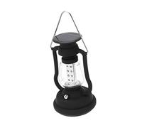 TOYANDONA LED Hand Cranked Solar Kerosene Lamp Multifunctional Camping Light for Outdoor Use Vintage Lantern Design Black Durable Practical LED Beads for Decoration Emergency Situations