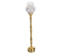 TOYANDONA LED Miniature Bedside Lamp Scale Indoor Outdoor Decor for Dolls House Warm Glow Effect Lighting Accessory